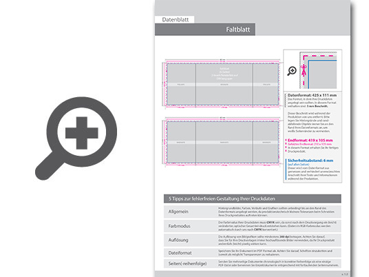 Product Bild hochglanz-uv-lack_faltblatt__gefalzt_auf_din_lang_quer__vertikaler_2-bruch_fensterfalz__6-seitig