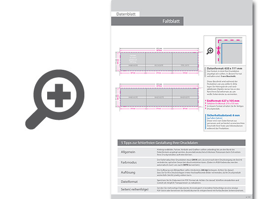 Product Bild hochglanz-uv-lack_faltblatt__gefalzt_auf_din_lang_quer__vertikaler_wickelfalz__6-seitig