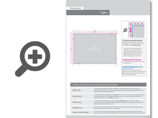 Product Bild hochglanz-uv-lack-flyer_din_a8_quer_(7_4_cm_x_5_2_cm)__beidseitig_bedruckt