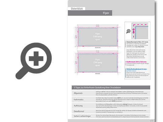 Product Bild hochglanz-uv-lack-flyer_din_lang_quer_(21_0_cm_x_10_5_cm)_-_topseller__beidseitig_bedruckt
